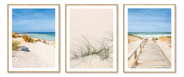 Obrazy zestaw 3 szt. 30x40 cm To the Beach – knor