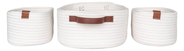 Tekstylne koszyki do łazienki zestaw 3 szt. 35x25x13 cm Jarana – House Nordic