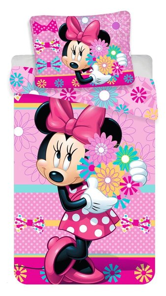 Bawełniana pościel dziecięca jednoosobowa 140x200 cm Minnie – Jerry Fabrics