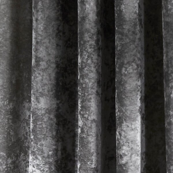 Szare zasłony zestaw 2 szt. 168x229 cm Crushed Velvet – Catherine Lansfield