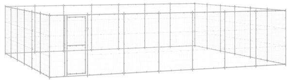 Kojec zewnętrzny dla psa, stal galwanizowana, 50,82 m²