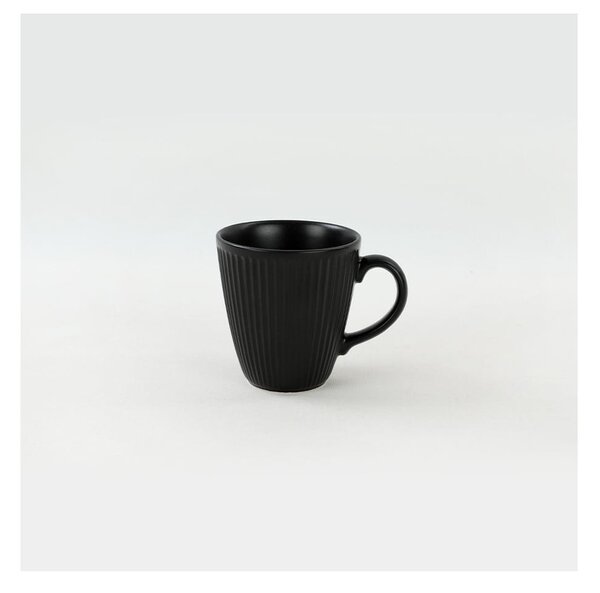 Czarne ceramiczne kubki zestaw 6 szt. 0.3 l – Hermia