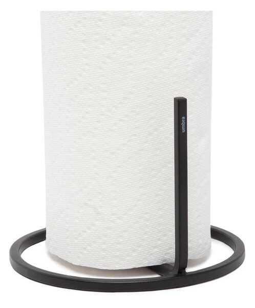 Czarny stalowy stojak na ręczniki kuchenne ø 17 cm Squire – Umbra