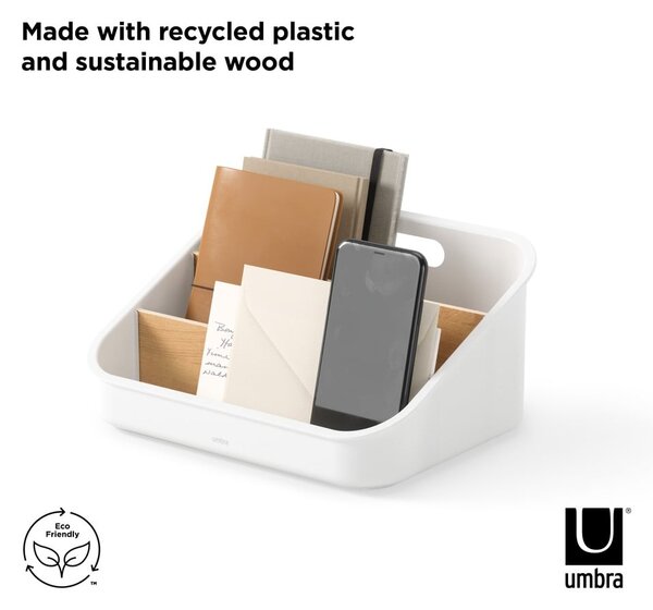 Biały plastikowy organizer łazienkowy Bellwood – Umbra
