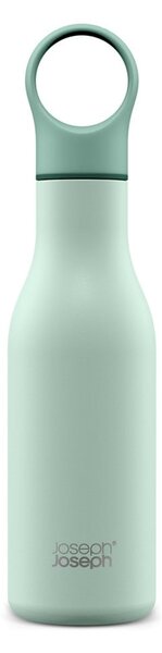 Miętowa podróżna butelka ze stali nierdzewnej 500 ml Loop – Joseph Joseph
