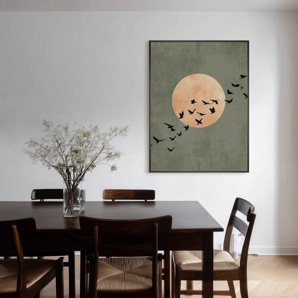 Obraz drukowany z ramą w zestawie 60x80 cm Midnight Flight – Styler
