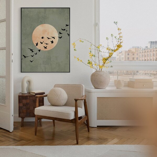 Obraz drukowany z ramą w zestawie 60x80 cm Midnight Flight – Styler