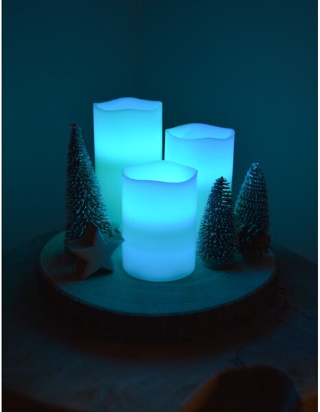 Świeczki LED zestaw 3 szt. (wysokość 10 cm) – Hilight