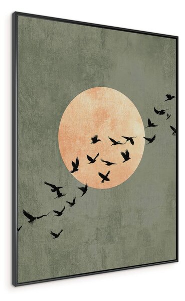 Obraz drukowany z ramą w zestawie 60x80 cm Midnight Flight – Styler