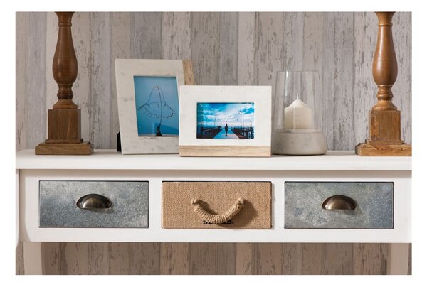Biało-naturalna kamienna ramka 20x25 cm Sena – Premier Housewares