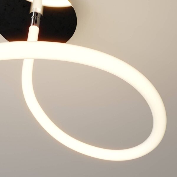 Lucande - Serpentina LED Lampa Sufitowa White/Chrome