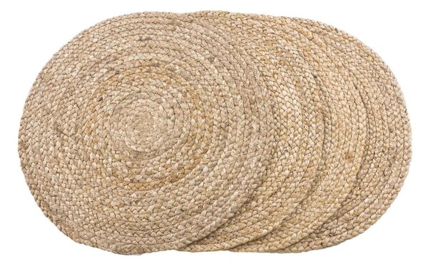 Maty stołowe z juty zestaw 4 szt. ø 38 cm Bombay – House Nordic