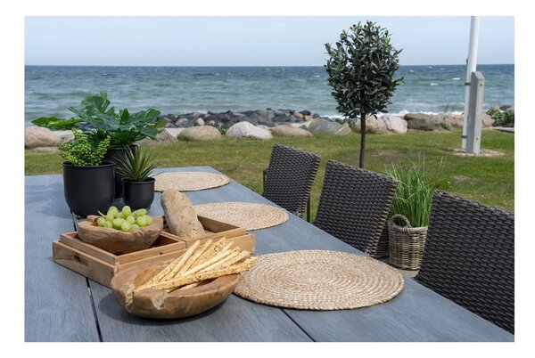 Maty stołowe z juty zestaw 4 szt. ø 38 cm Bombay – House Nordic