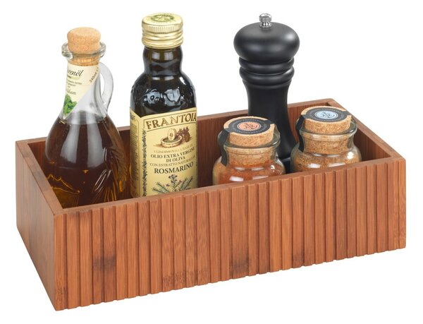 Bambusowy pojemnik w naturalnym kolorze 30x15x8 cm Mera – Wenko
