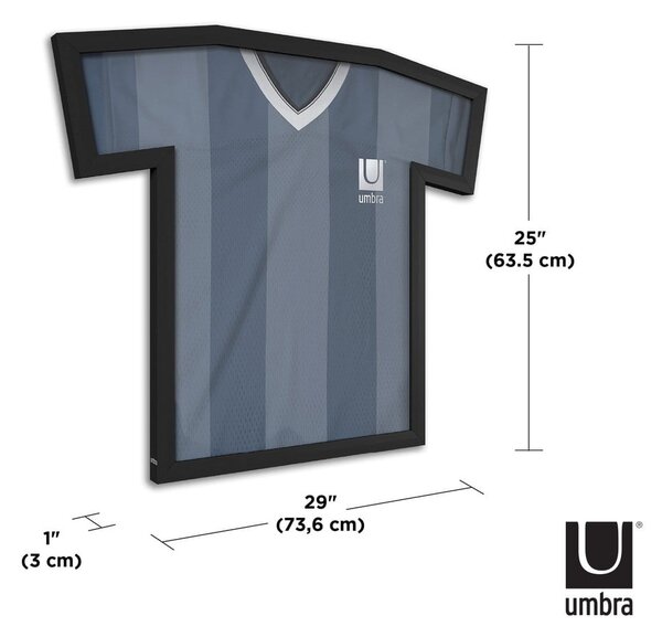 Czarna plastikowa ramka ścienna 62x72 cm T-Frame – Umbra