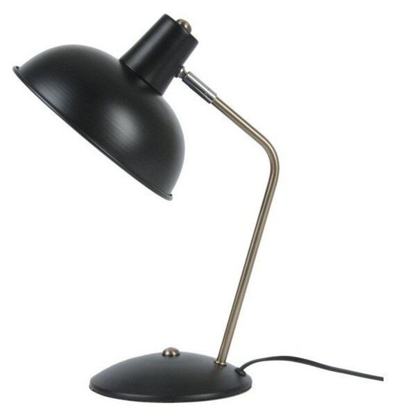 Czarna lampa stołowa Present Time Leitmotiv Hood