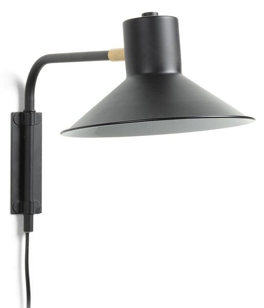 Czarny kinkiet ø 20 cm Aria – Kave Home