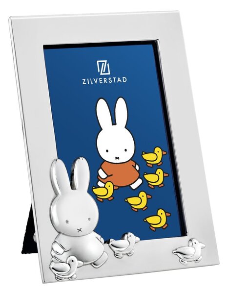 Metalowa ramka stojąca w kolorze srebra 7x10 cm Miffy – Zilverstad