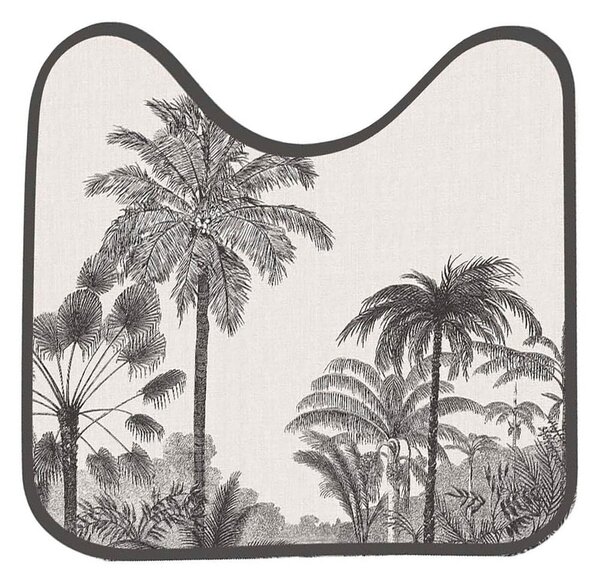 Czarno-beżowy dywanik łazienkowy do WC 45x45 cm Cocoty – douceur d'intérieur