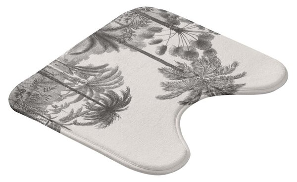 Czarno-beżowy dywanik łazienkowy do WC 45x45 cm Cocoty – douceur d'intérieur