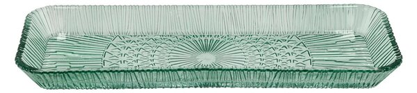 Zielony szklany półmisek 14x38 cm Kusintha – Bitz