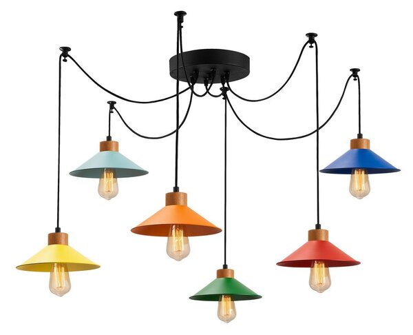 Lampa wisząca z metalowym kloszem ø 114 cm Manavgat – Opviq lights