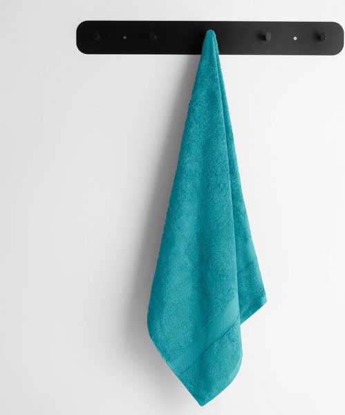 Niebieski/turkusowy ręcznik z mieszanki bambusa frotte 50x100 cm Bamby – DecoKing