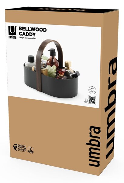 Czarny organizer łazienkowy Bellwood – Umbra