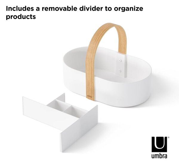 Biały organizer łazienkowy Bellwood – Umbra