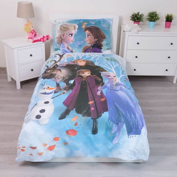 Bawełniana pościel dziecięca jednoosobowa 140x200 cm Frozen – Jerry Fabrics