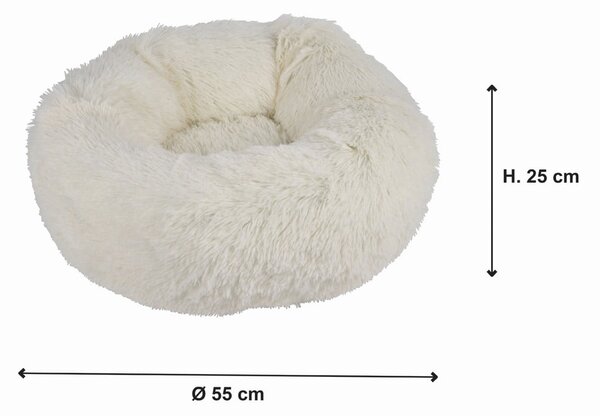 Kremowe legowisko dla psów ø 55 cm – Love Story