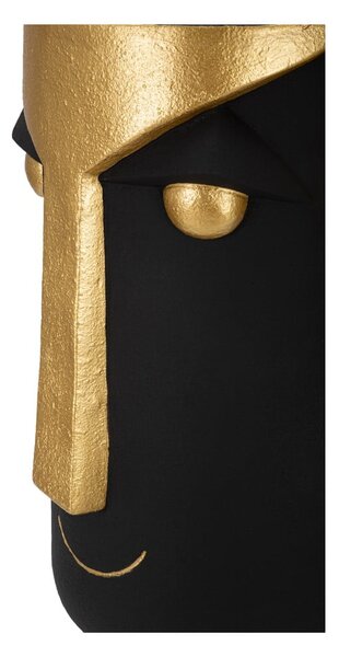 Wysoki wazon w czarno-złotym kolorze z żywicy polimerowej 40 cm Tribal – Mauro Ferretti