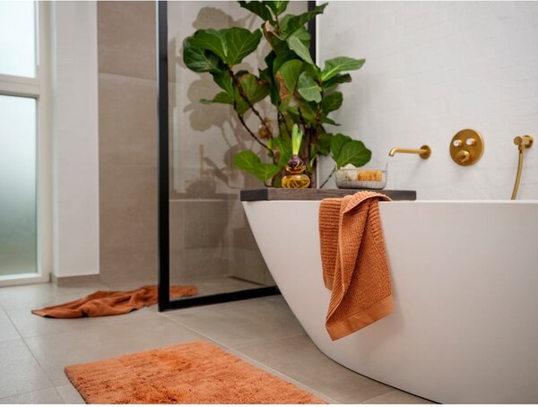 Żółty bawełniany ręcznik frotte 50x70 cm Classic – Zone