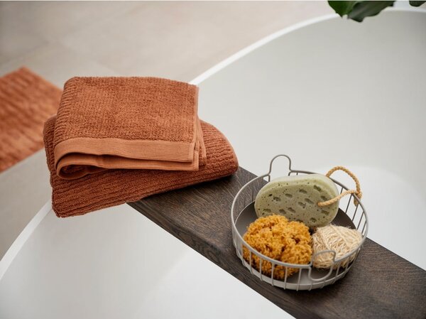 Żółty bawełniany ręcznik kąpielowy frotte 70x140 cm Classic – Zone