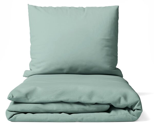 Zielona pościel dwuosobowa z mikrosatyny 200x200 cm Basic – Bonami Essentials