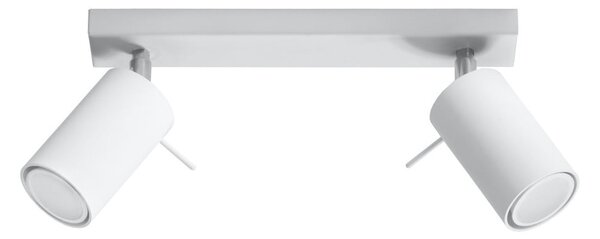 Biała lampa punktowa 8x30 cm Etna – Sollux
