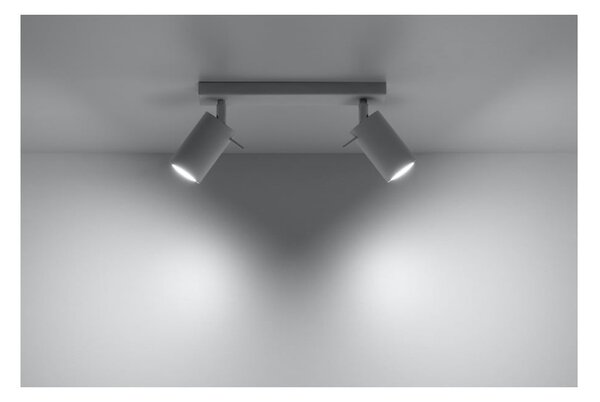 Biała lampa punktowa 8x30 cm Etna – Sollux