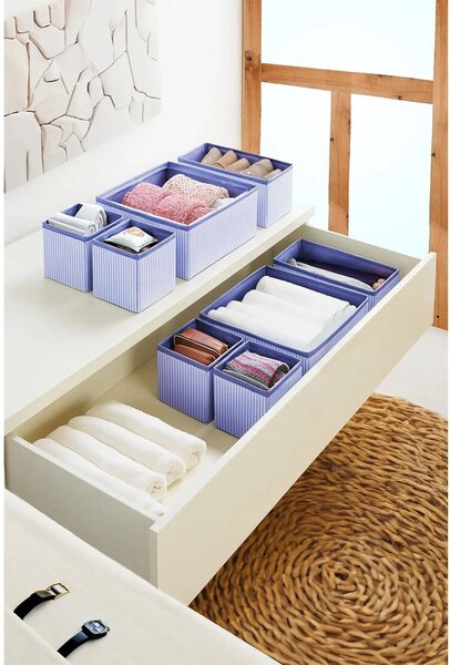 Tekstylne organizery do szuflady zestaw 4 szt. – Mioli Decor