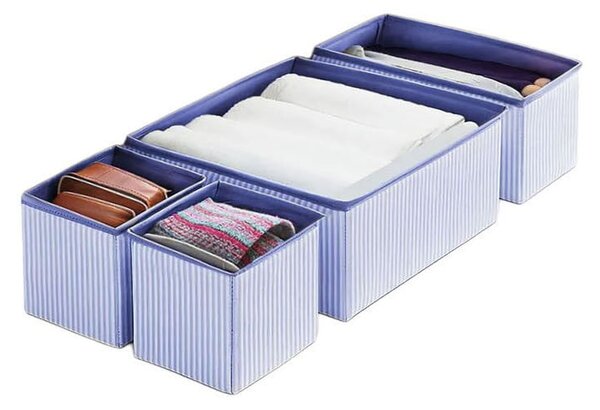 Tekstylne organizery do szuflady zestaw 4 szt. – Mioli Decor
