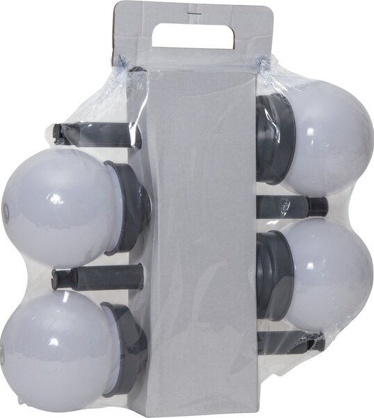 Zestaw 4 solarnych lamp ogrodowych Star Trading Globus, wys. 27 cm