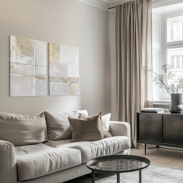Obrazy z ręcznie malowanymi elementami zestaw 2 szt. 50x70 cm Sail – Styler