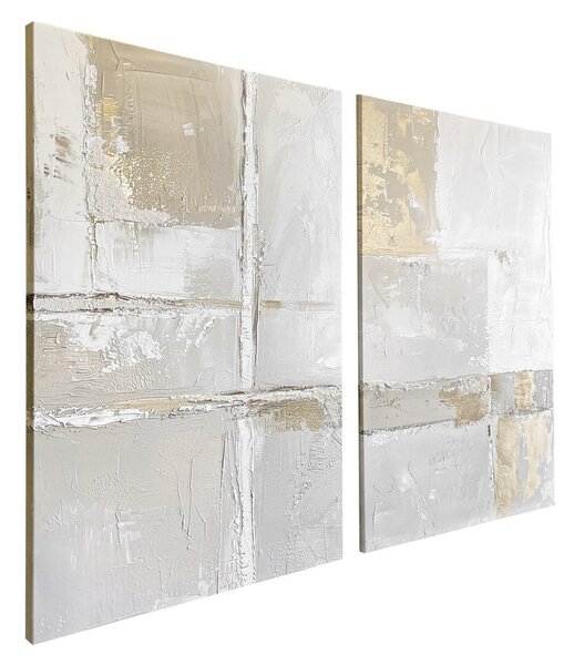 Obrazy z ręcznie malowanymi elementami zestaw 2 szt. 50x70 cm Sail – Styler