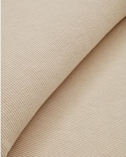 Beżowa bawełniana narzuta na łóżko dwuosobowe 180x250 cm Bedar – Kave Home