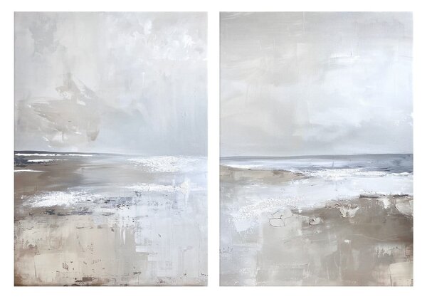 Obrazy z ręcznie malowanymi elementami zestaw 2 szt. 50x70 cm Breeze – Styler