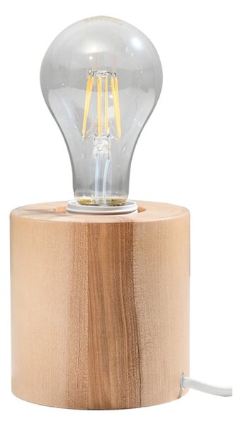 Drewniana lampa stołowa Sollux Elia