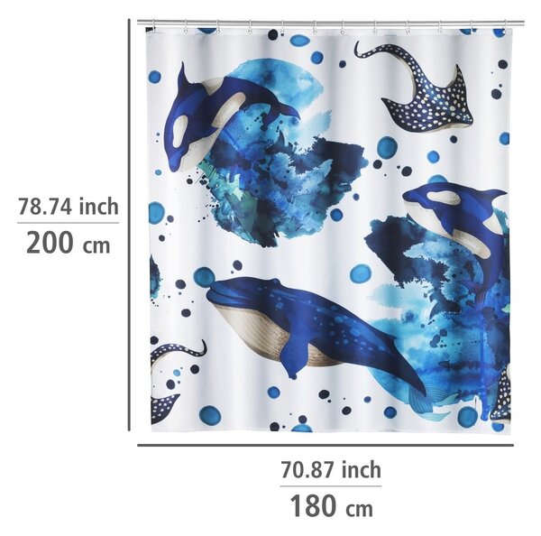 Zasłona prysznicowa 200x180 cm Aquaris – Wenko