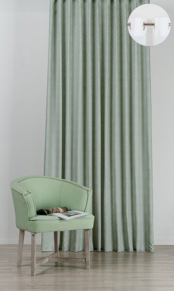 Miętowa zasłona 135x260 cm Sesimbra – Mendola Fabrics