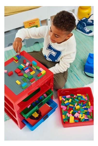 Czerwony organizer z 3 szufladami Storage - LEGO®