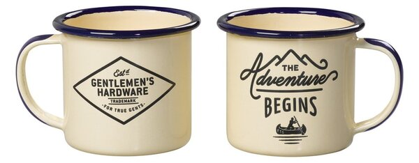 Beżowe metalowe kubki zestaw 2 szt. 150 ml – Gentlemen's Hardware