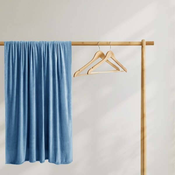 Niebieska koc DecoKing Mic, 70x150 cm